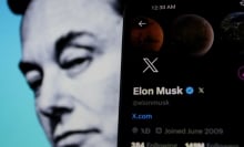 Elon Musk and X on mobile