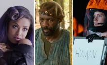 Movie stills from "Beyond the Lights," "Beasts of No Nation," and "Arrival"