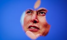 Elon Musk and Apple logo