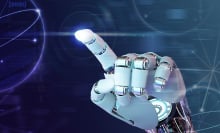 graphic of robot hand