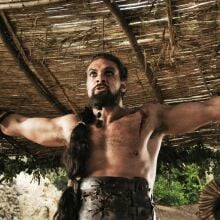 Jason Momoa as Khal Drogo in "Game of Thrones."