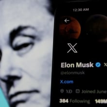 Elon Musk and X on mobile