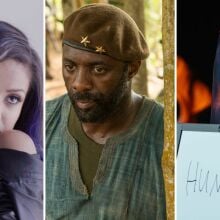 Movie stills from "Beyond the Lights," "Beasts of No Nation," and "Arrival"