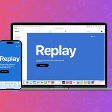 Apple Music Replay appears on an iPhone and a Macbook.