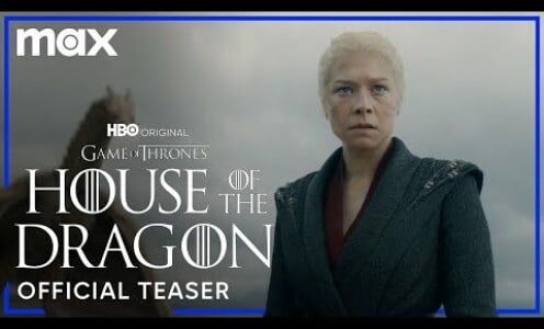 title card of House of the Dragon feautring Emma D'Arcy as Rhaenyra Targaryen