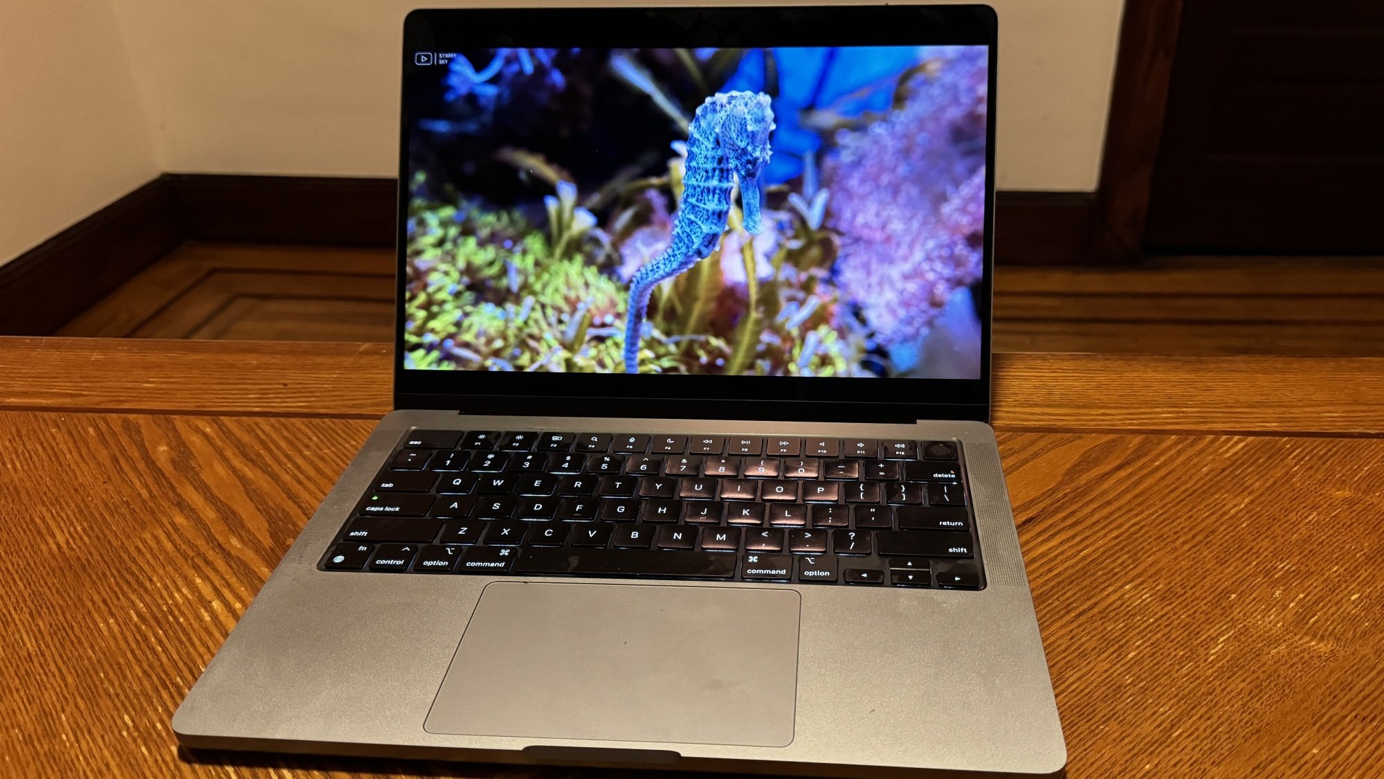 M3 14-inch MacBook Pro on a table