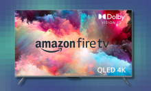 Amazon Fire TV on abstract background